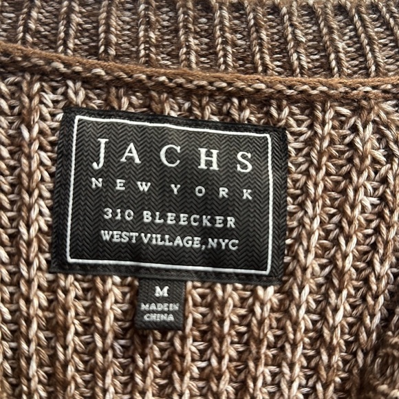 NWOT Men’s Jachs New York Copper Marled Ribbed Crewneck Sweater Size Medium - Picture 6 of 10